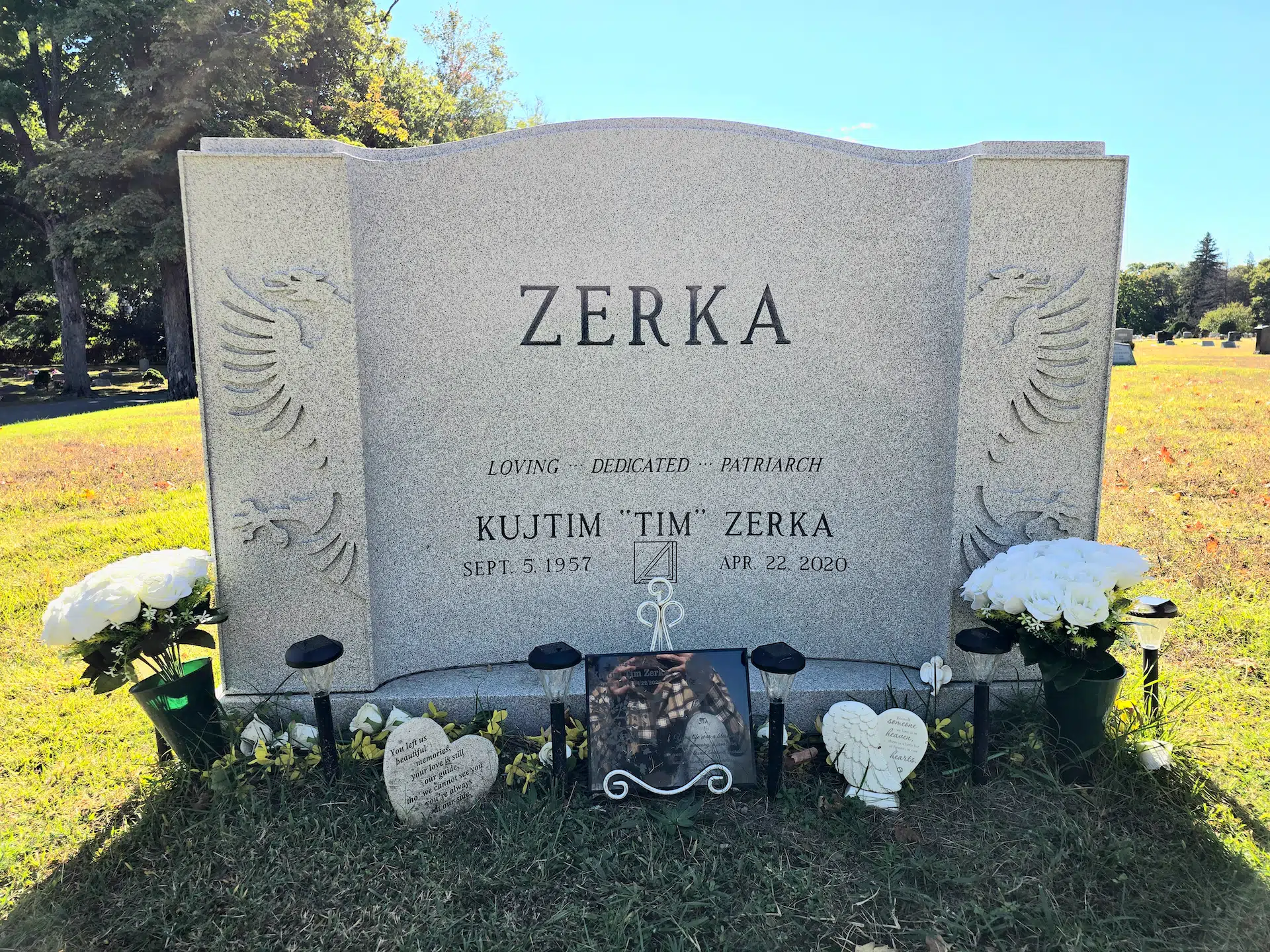 granite Memorial Stone hand-carved by Memorial Stone Shop in NJ — image 4