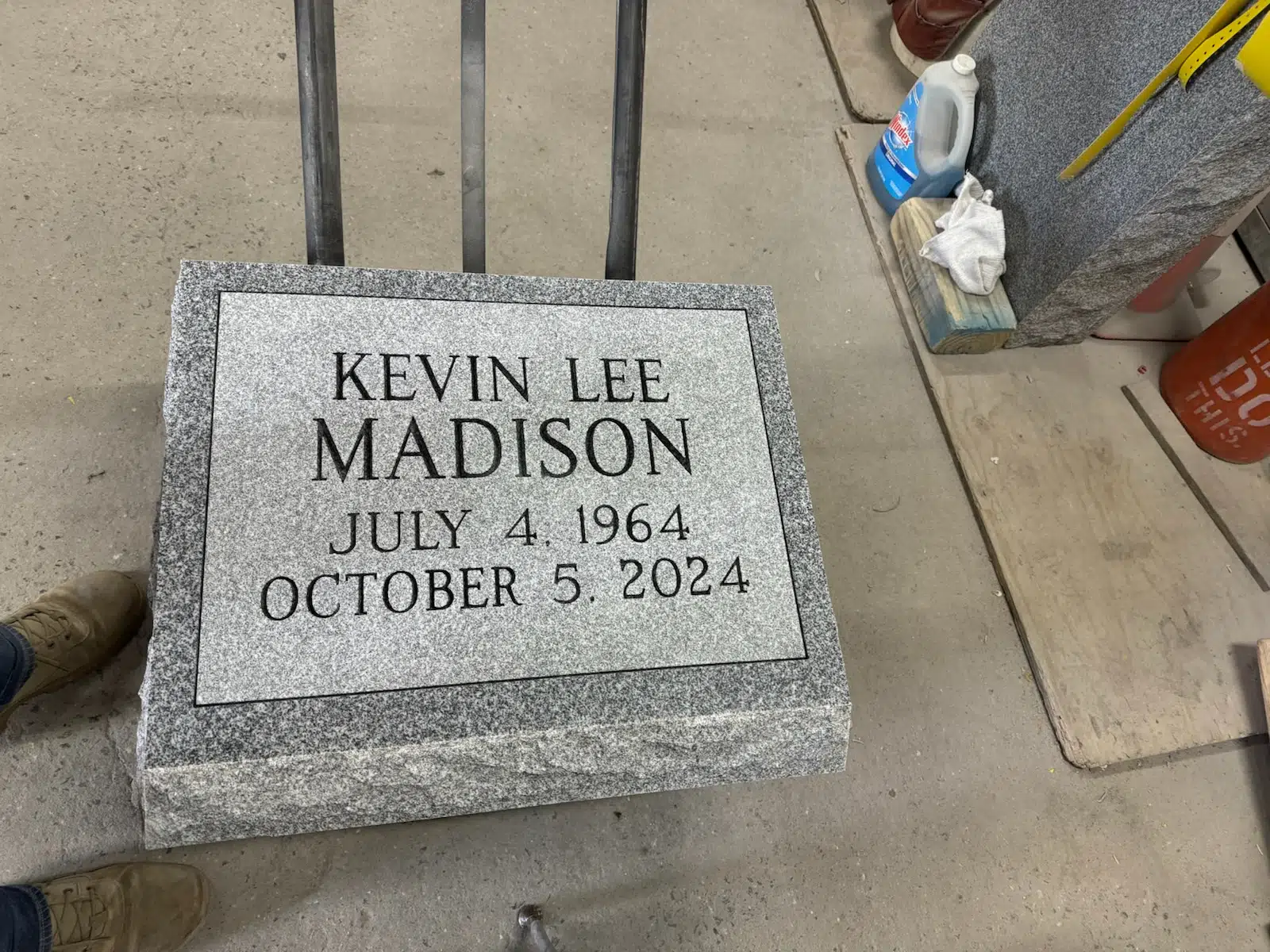 granite Memorial Stone hand-carved by Memorial Stone Shop in NJ — image 9